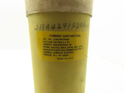 GE General Electric 218A4291P3RA Current Limiting Fuse 2.4kV 80kA 3R 2400V 12"L
