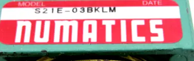 NEW NUMATICS S21E-03BKLM SOLENOID S21E03BKLM