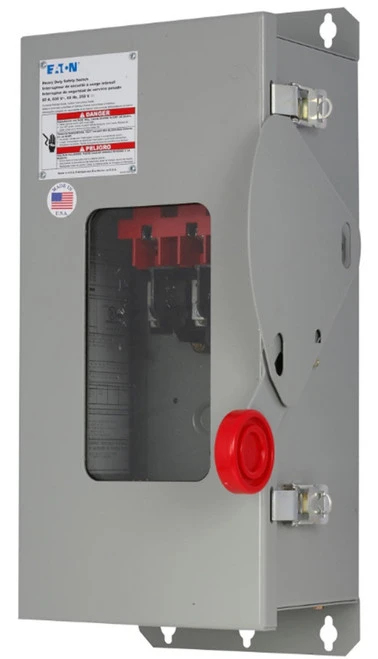 Eaton DH361FDKW Single-Throw Safety Disconnect Switch, 30A, NEMA 12/3R, 3P3W [New]
