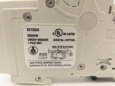 ABB E212323 Circuit Breaker 1 Pole 4A Lot of 6