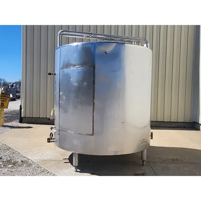 Used 6,500L (1,717 gal) Stainless Insulated Jacketed Liquid Storage Vessel Tank