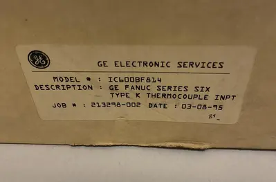 New | in-Stock GE FANUC IC600BF814 Industrial Controls | Surplus Asset Holdings #1220966