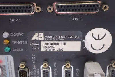 ACCU-SORT 24I SERIES II LASER BAR CODE SCANNER STOCK #2798