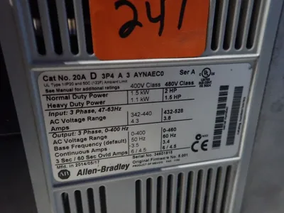 Used ALLEN BRADLEY 20AD3P4A3AYNAEC0 AC Drive Control Module Ohio US | HGR 24 #747437