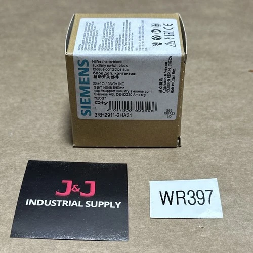 New | in-Stock Siemens 3RH2911-2HA31 Electronics & Components Indiana US | J&J Industrial Supply #1073560