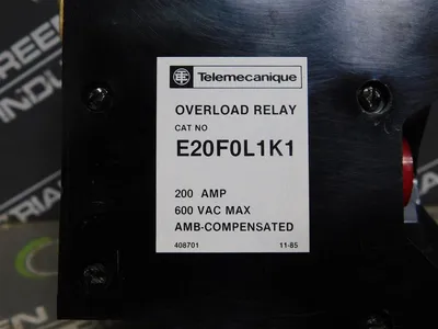 Telemecanique E20F0L1K1 Overload Relay Kit 200A 600VAC Size 4 Poles 1 New