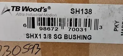 TB Woods SH138 Altra Industrial Motion SHX1 3/8 SG Bushing Loc6C5