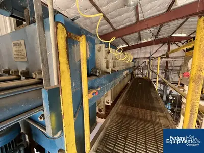 USED Durco 47.24" (1200 MM) Durco Filter Press, Model EPMM1200/32-52