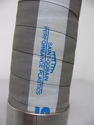 USED SAINT-GOBAIN 316L STAINLESS STEEL FLANGE HOSE GFDA 2" X 2" X 18-3/8