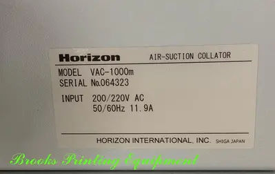 Used 2019 HORIZON SPF-200A Collators and Gatherers North Carolina US | BROOKS PRINTING EQUIPMENT #1328262