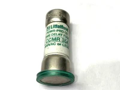 USED LITTELFUSE POWR-PRO TIME-DELAY FUSE CLASS CC 600VAC 35A SHELFWARE