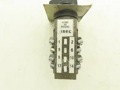 IDEC ACSNO Selector Switch 4 Pole 10 Position Cam Operated