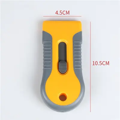 Used _UNKNOWN_ Retractable Razor Scraper (4.5 x 10.5 cm) + 15pcs Extra Blades Hand Cutters Oklahoma US | Wide Image Solutions #1524915