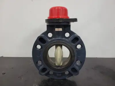 4" Wafer Type PVC Butterfly Valve
