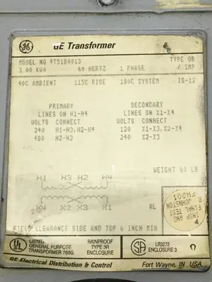 USED GENERAL ELECTRIC 9T51B0013