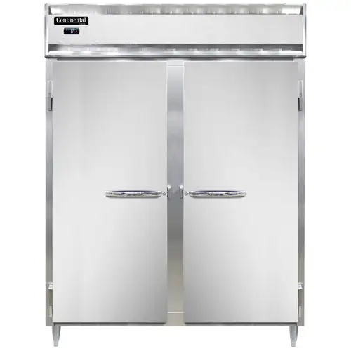 Continental D2FEN 57" Designer Line Two Section Reach In Freezer, (2) Left/right Hinge Solid Doors, 115v