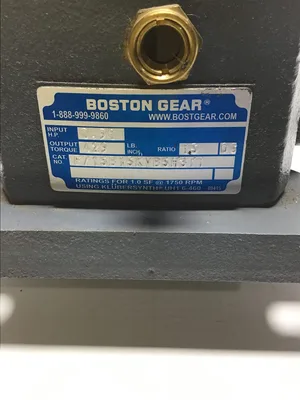 Boston Gear F715B15KVB5H3T1 Worm Right-Angle Gearmotor 15:1 Ratio