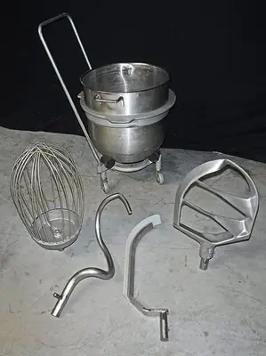 WELBILT 60-QUART PLANETARY MIXER, MODEL W60, WITH FULL COMPLEMENT OF ATTACHMENTS