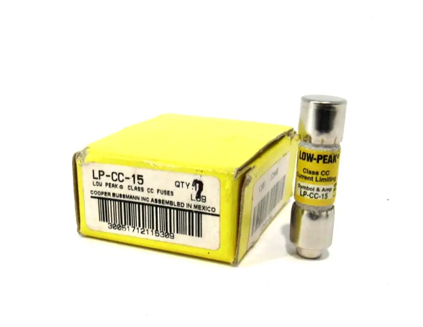 BOX OF 7 NEW BUSSMANN LP-CC-15 FUSES LPCC15