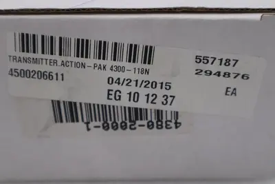 NEW IN BOX Action Pak 4300-118N TRANSMITTER STOCK G269A