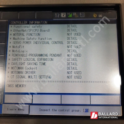 YASKAWA Motoman MH180 Robot System w/ DX200 Controller