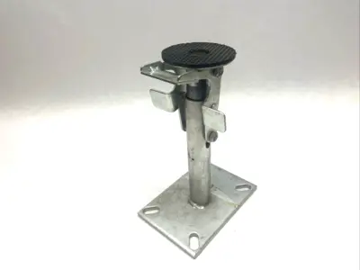 USED ALBION HEAVY DUTY FLOOR LOCK FOR 6" CASTERS 8" HEIGHT FOOT PEDAL