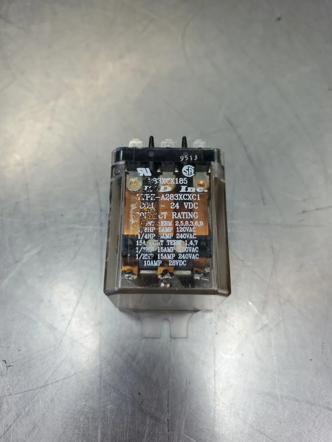 MSD Inc. 104X166AA-055 24VDC (P/N:A283XCXC1) Relay. 4E-36