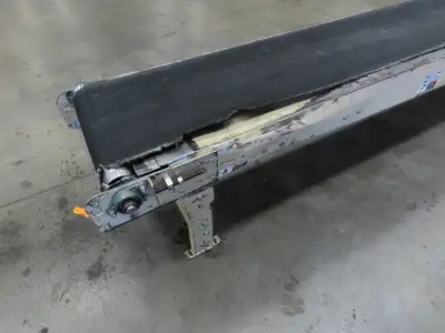 Lewco 21"x 18' Slider Bed 18" Belt Conveyor .5Hp 460V 3PH Center Drive 64 FPM