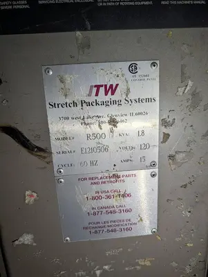 ITW STRETCH PACKAGING SYSTEMS MODEL R500 PALLET WRAPPER