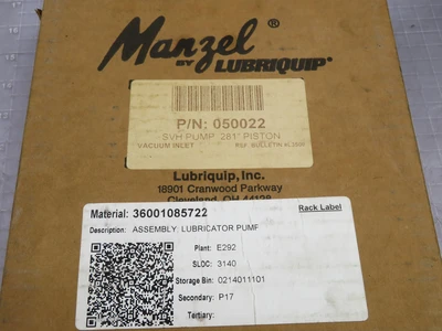 New | in-Stock MANZEL _UNKNOWN_ Piston Pumps Texas US | OCO Industrial #1716810