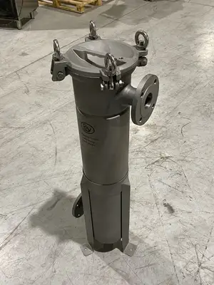USED SHANGHAI BI-YUN SINGLE BAG FILTER HOUSING 10 MICRON