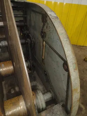 4,000 LBS X 18" LITTELL MODEL #CC40 COIL CRADLE STRAIGHTENER: YOBRO #24883