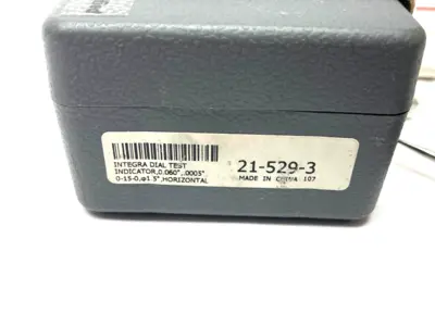 USED SWISS PRECISION INSTRUMENTS (SPI) INTEGRAL DIAL TEST INDICATOR 0.060", .0005" 0-15-0 READ