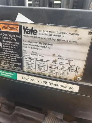 Used YALE GLC060VXNVSE085 Misc Industrial Equipment Kentucky US | Aucto #565296