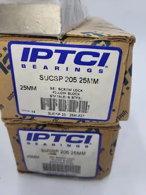 New | in-Stock IPTCI IPTCI STAINLESS BEARINGS SUCSP 205 25MM SET SCREW LOCK PILLOW BLOCK **NEW IN BOX** Bearings | ND Industrial Surplus #1216937