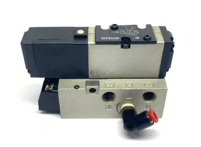 NVFS2100-3F | SMC  Solenoid Valve 4/5 Port NVF2000-1 Base - Used