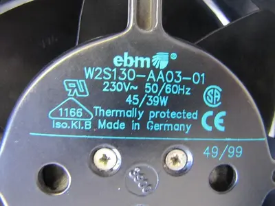 Ebm Papst W2S130-AA03-01 Axial Flow Cooling Fan Blower 150 x 55 mm 224 CFM 230V