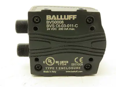 Balluff BVS OI-03-011-C Machine Optical Vision Sensor 8mm Lens 50-1000mm Range
