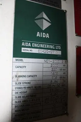 USED 2006 AIDA NC1-2000(2)