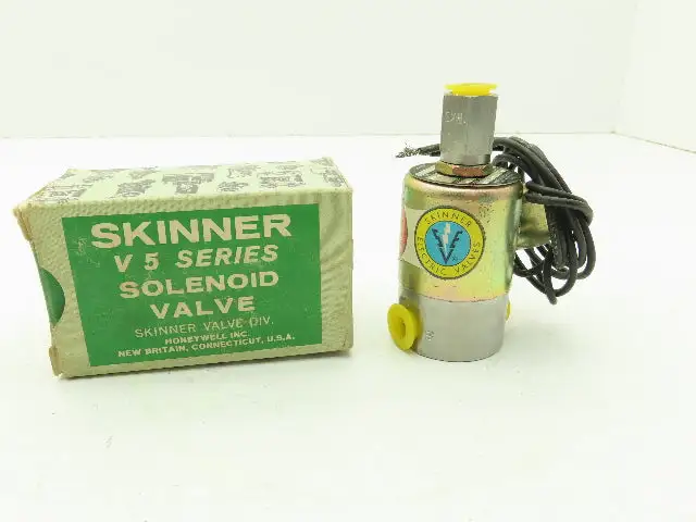Honeywell Skinner V5L44410 Solenoid Valve 3-Way NC 115V 50 PSI 1/4" NPT