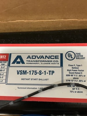 USED Advance Transformer Co. VSM175STP
