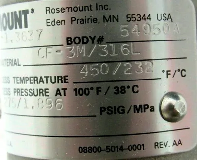 NEW ROSEMOUNT 8800CF060SA1N1D1M5 VORTEX 8800 FLOW METER