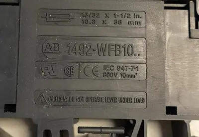 Used ALLEN-BRADLEY 1492-WFB10 Miscellaneous Equipment (Electrical & Power) | Surplus Asset Holdings #1201481