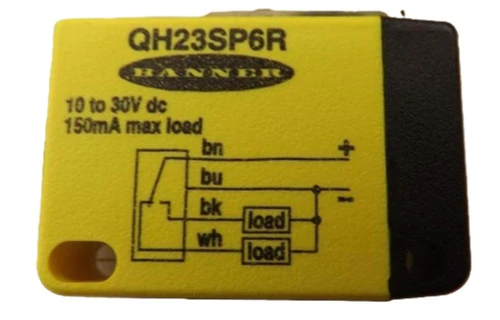 Banner QH23SP6R 48806 Q23 Series Sensor Receiver, Range 8 m [New]