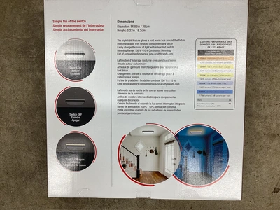 New JUNO 15” low profile LED ceiling light with nightlight mode. Interchangeable trim. 1790 lumens, ...