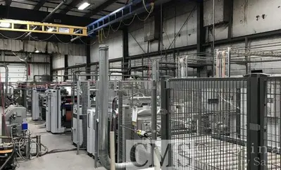 USED 2018 BURKLE 1350 WIDE TOP AND BOTTOM LAMINATOR