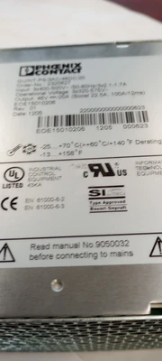 Used Phoenix Contact PS/3AC/48DC/20 Power Supplies Arizona US | ASSET CONVERSION SPECIALISTS, INC. #1421839