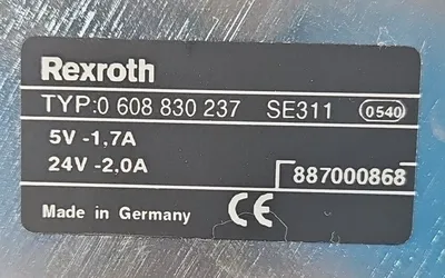 REXROTH 0 608 830 237 SE311 TIGHTENING CONTROLLER. Loc3B-30