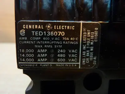 USED GENERAL ELECTRIC / GE TED136070