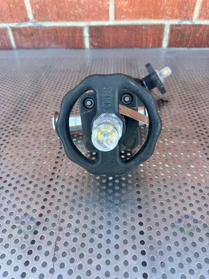 USED 2- ITT PURE FLO RA25MAX DIAPHRAGM VALVE W/ 1 1/2" TO 3/4" SANITARY FITTING